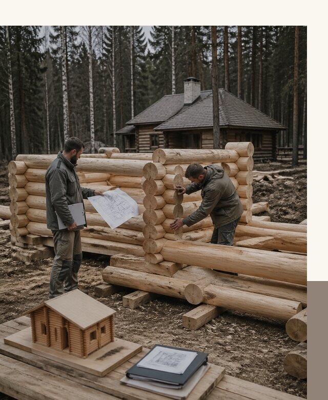 Проектирование и строительство домов из бревна в Чайковском